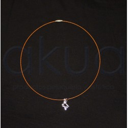 Gargantilla con abalorio