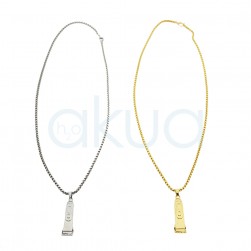 Collar con abalorio maquina