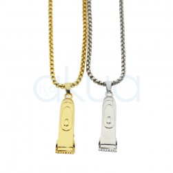 Collar con abalorio maquina