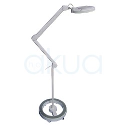 Pie lupa Redondo con ruedas