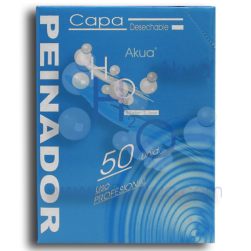 Capas desechables peinador peluquería (Pack 50ud + dispensador)