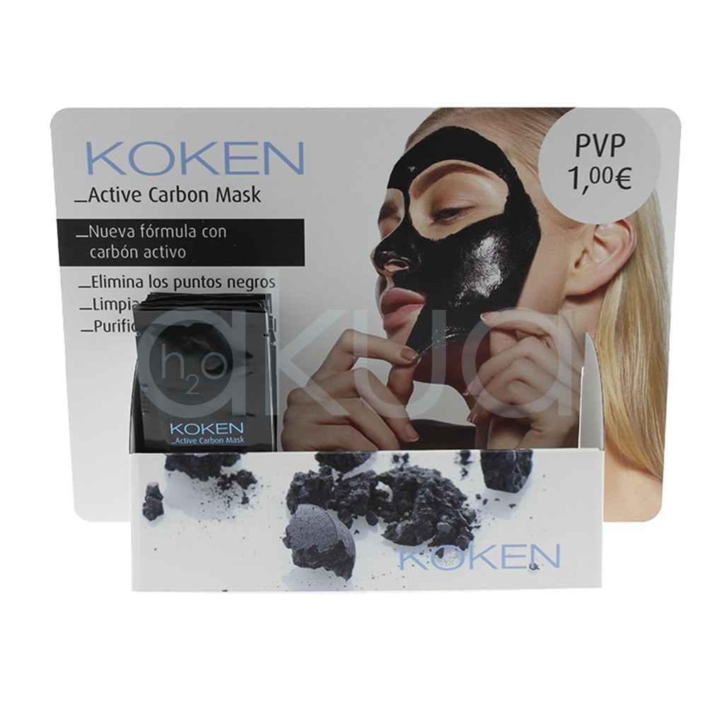 Mascarilla Carbon Activo sobre monodosis Koken