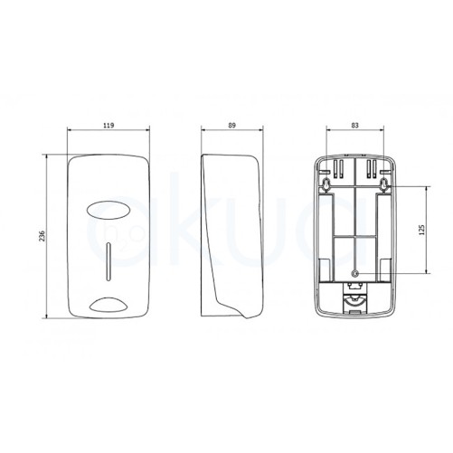 Dispensador de gel H2oakua