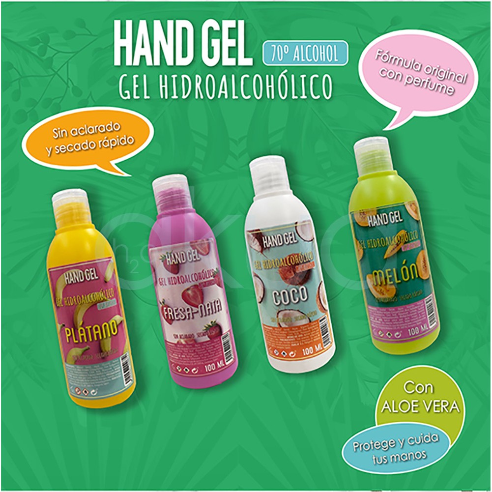 Expositor 24 unid Gel Hidroalcohol Perfumado de manos Outlet
