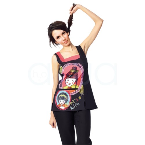 Chaleco Peluqueria / Estetica chicas rulos 