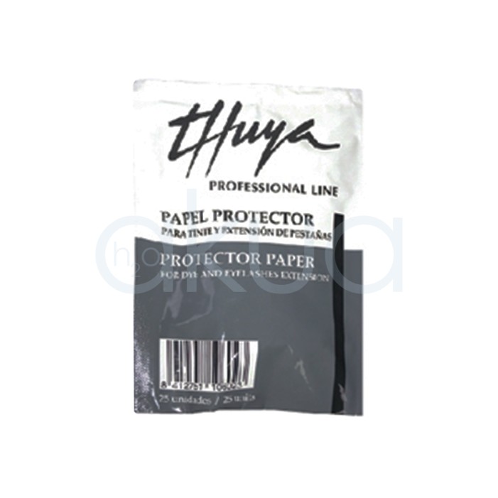 Papel protector de Extensiones y Tinte de Pestañas Thuya 25 Ud