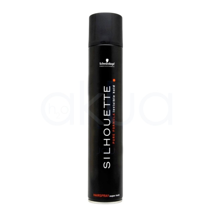 Laca Silhouette extra fuerte Negra 500ml