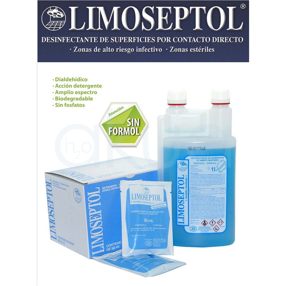 Desinfectante para utensilios peluquería y estética Limoseptol 1000ml