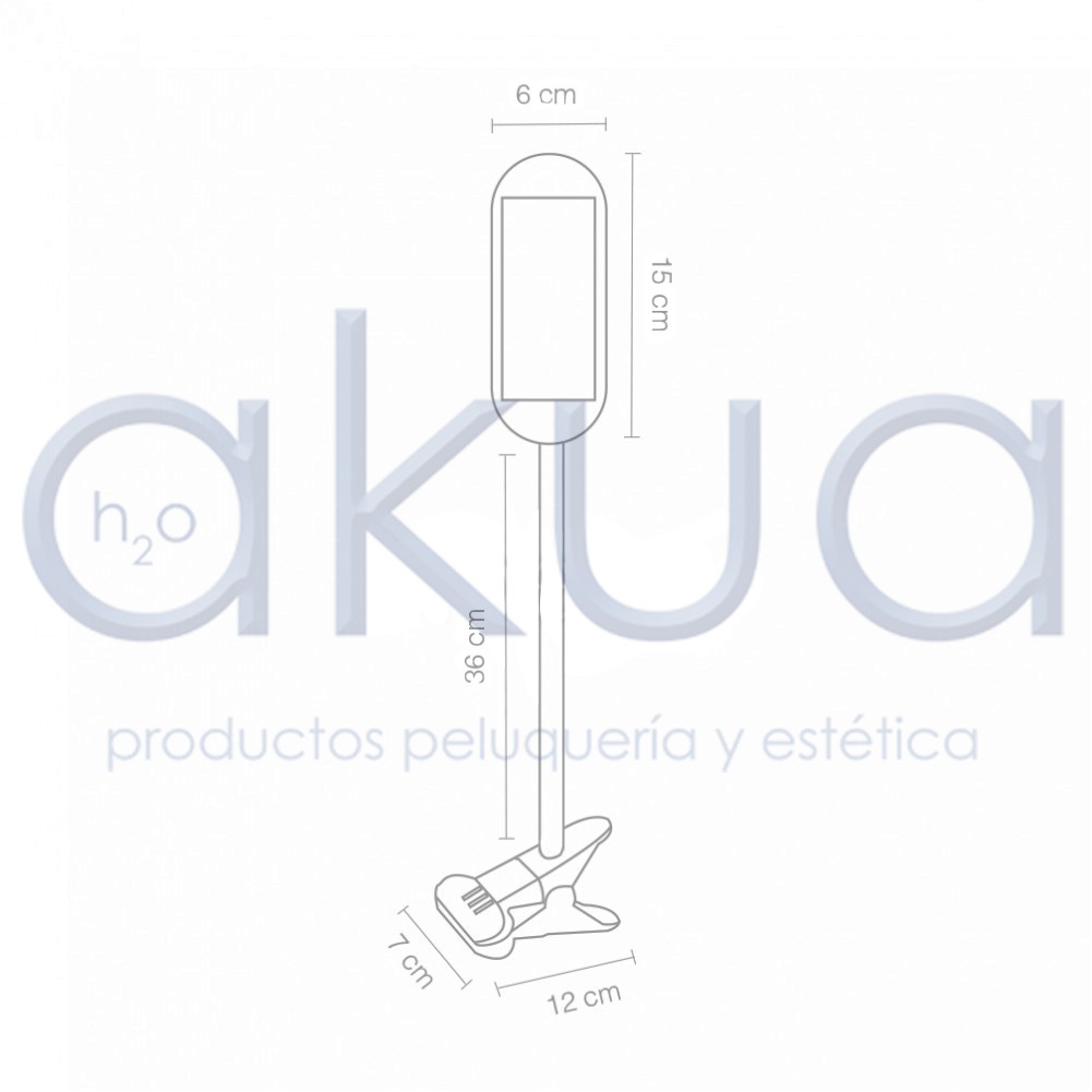 Lampara de mesa LED con Pinza h2oakua