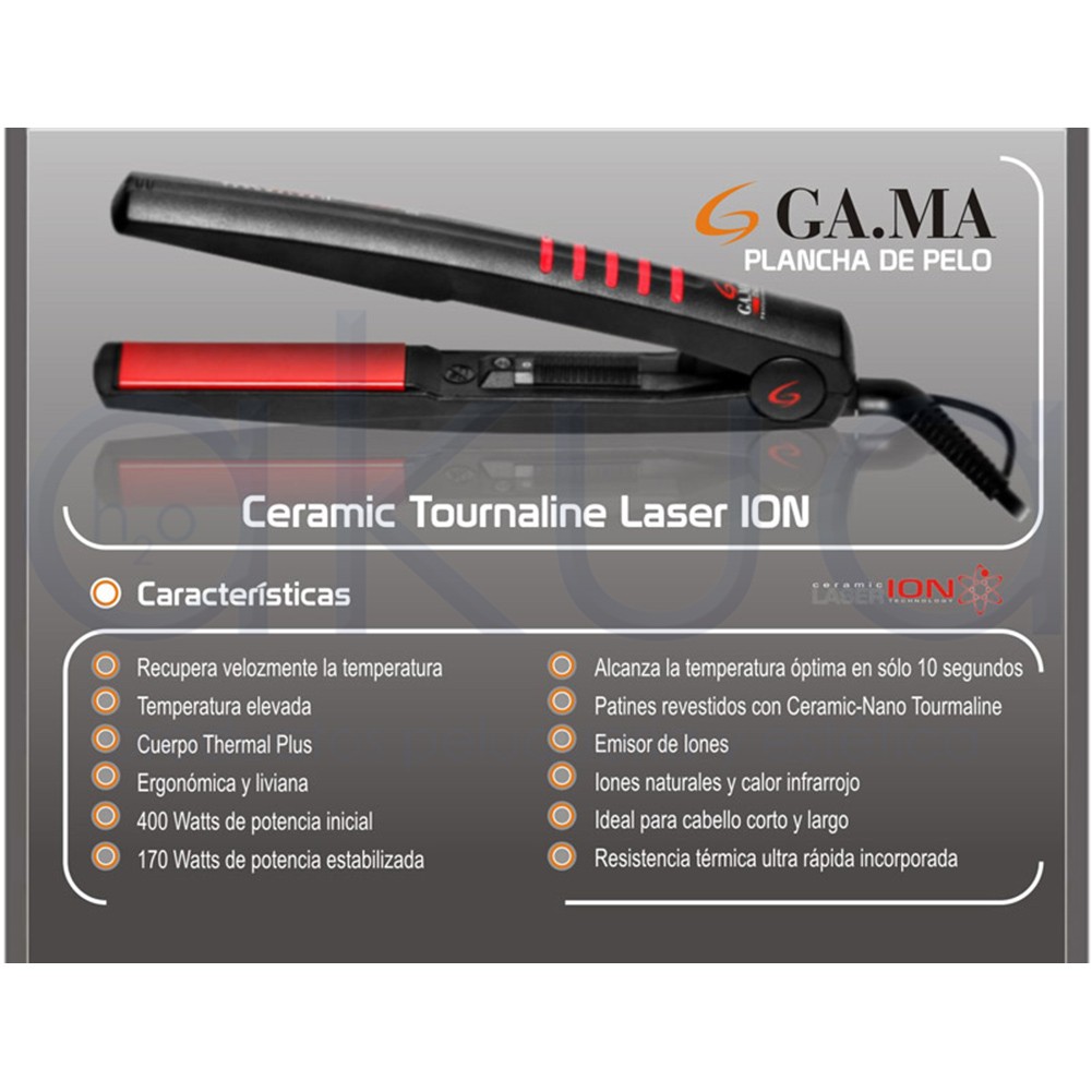 Cabello Alisadora Gama Ceramic Ion Technology Plancha GAMA Italy