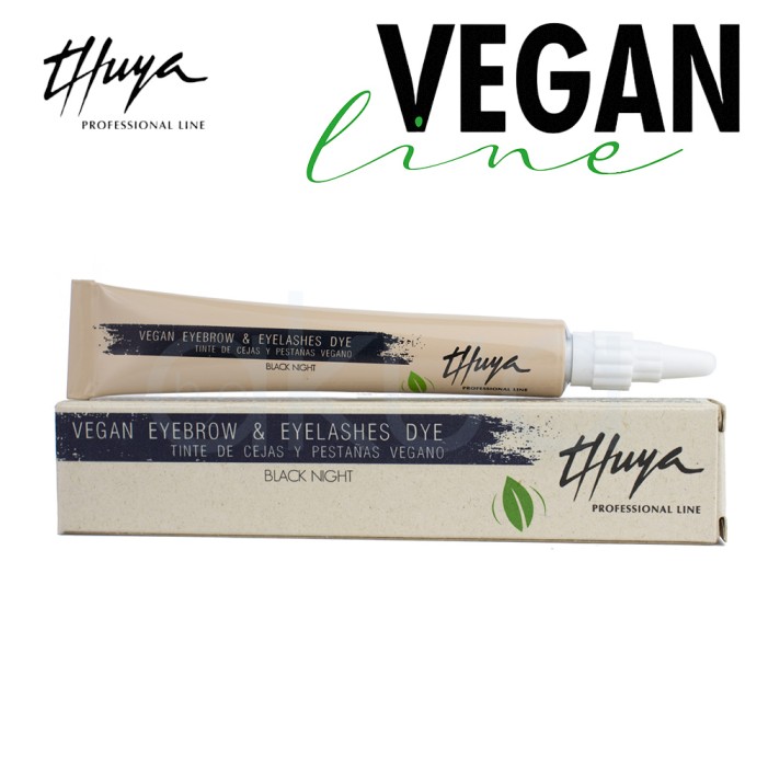 Tinte vegano cejas y pestañas Black Night 14ml Thuya