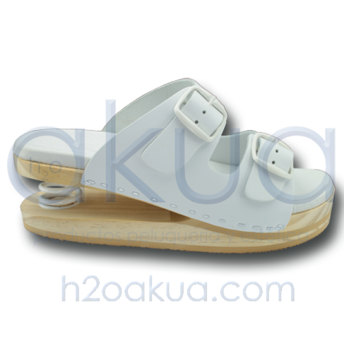 Zuecos Anatomicos con Muelle Abierto Sandalia Blanco H2oAkua